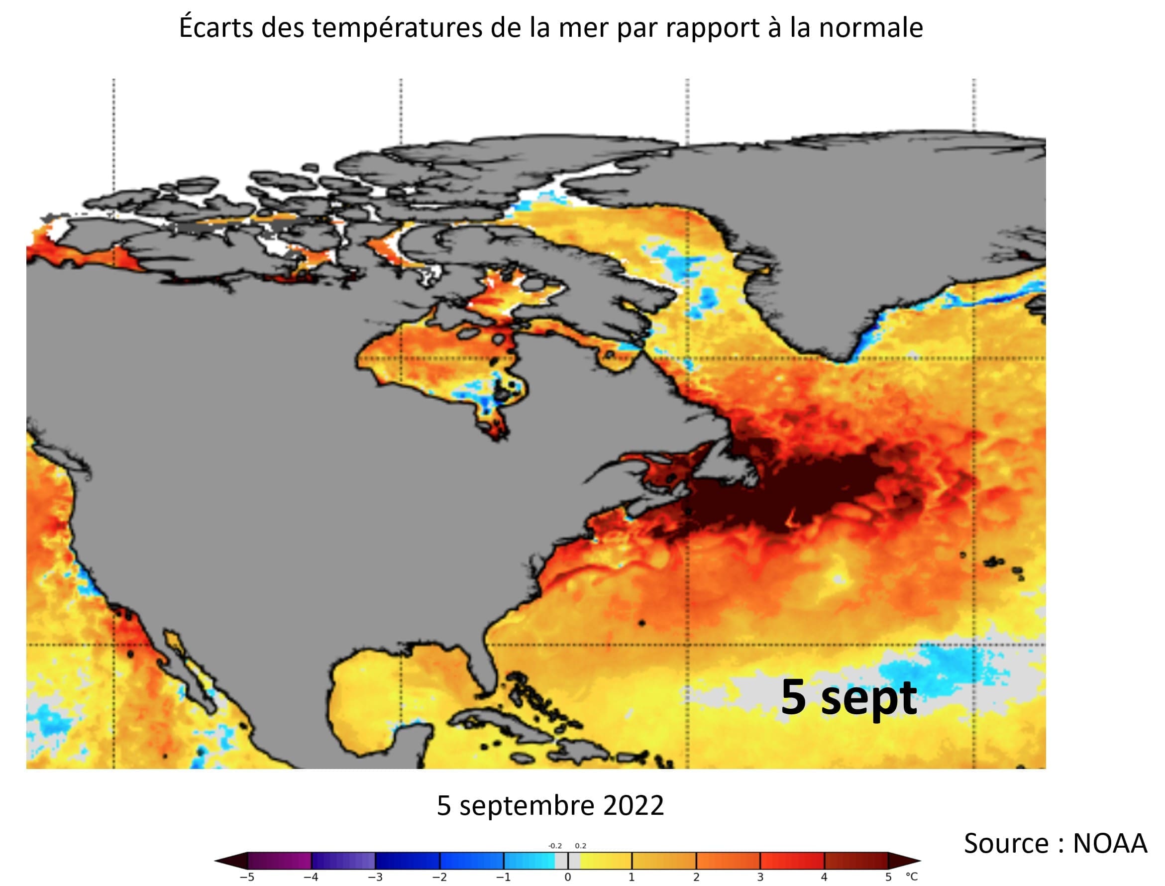 ecarts temperature mer 5 sept fiona